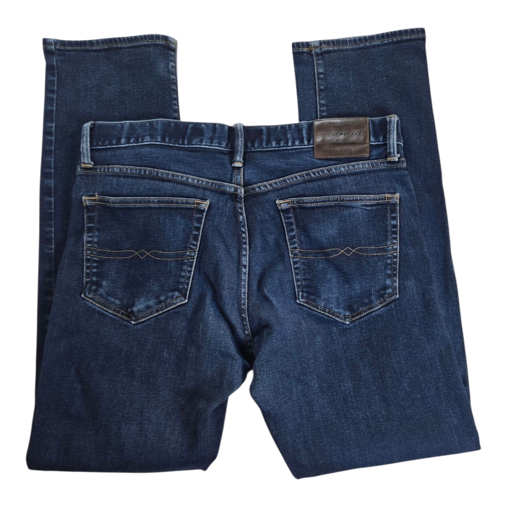 Men's Luxky Brand 121 Slim Blue Jeans - Picture 3 of 11